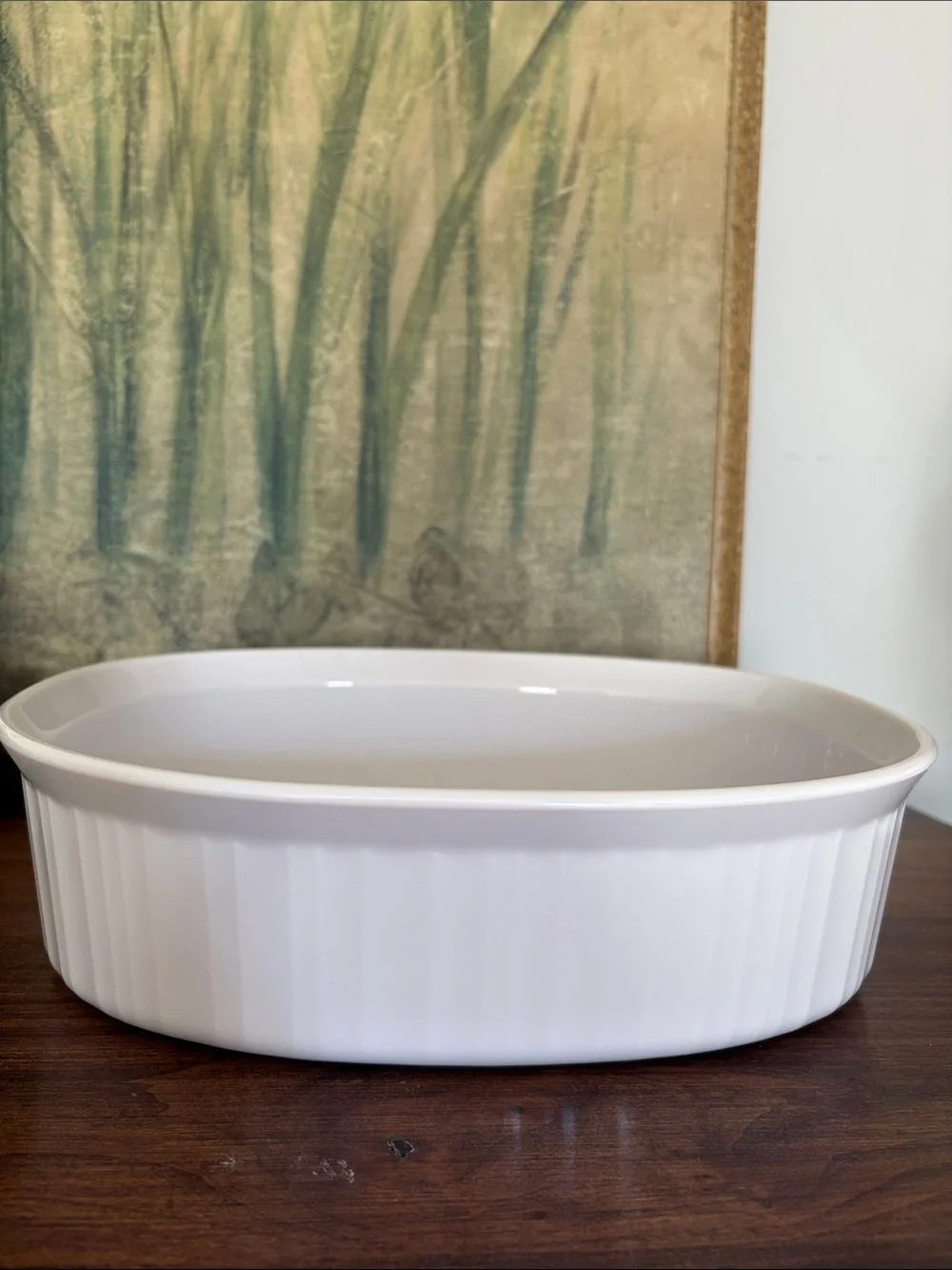 CORNINGWARE F-2-B ‘French White’ Casserole with Glass & Plastic Lids 2.8 Liters
